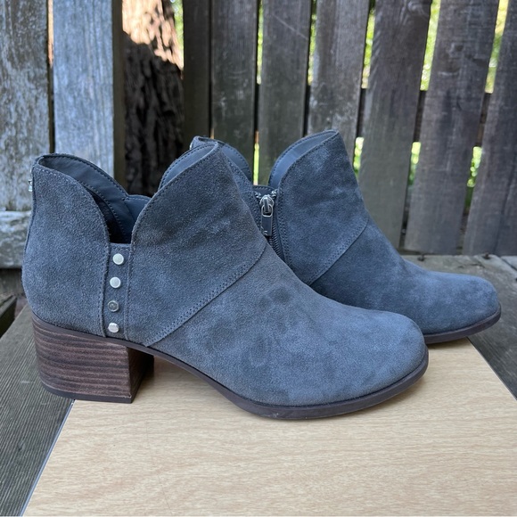 Koolaburra By Ugg Sofiya Stone Gray Ankle Booties Sz 10 - Picture 14 of 14